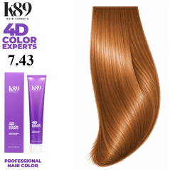 K89 4D Color Experts profesionální barva na vlasy 7.43