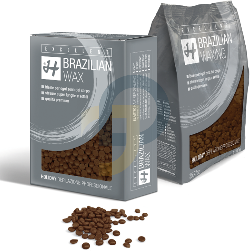 HOLIDAY Brazil szőrtelenítő viasz szemcsék Orange & Chocolate