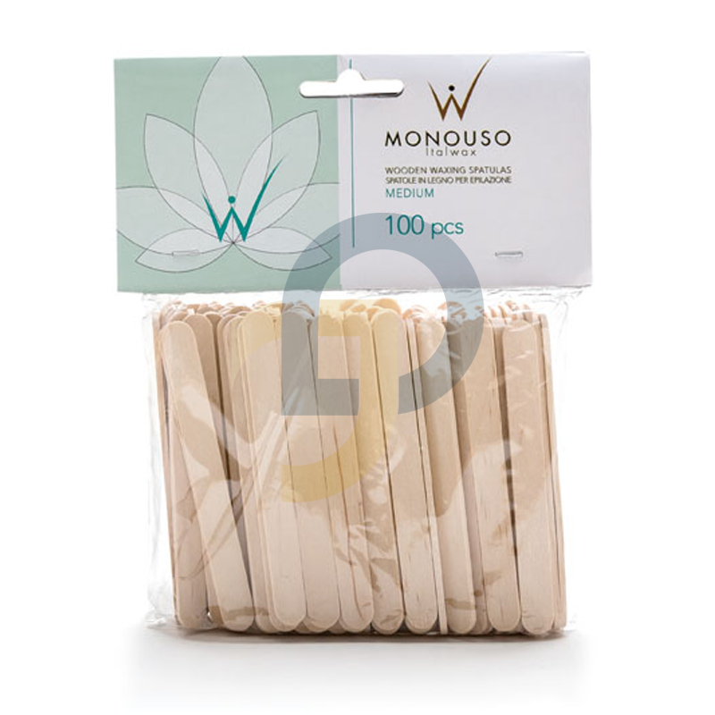 ITALWAX fa kozmetikai spatula, közepes (MEDIUM), 100 db