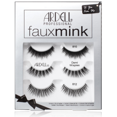 Ardell FauxMink umelé mihalnice 3 páry - 810, Demi wispies, 812