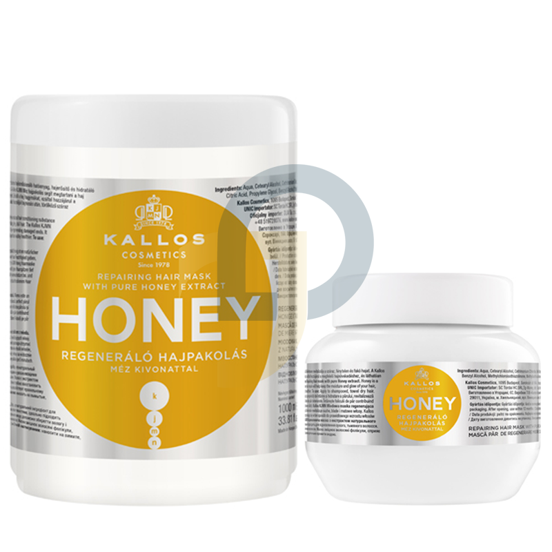 Kallos KJMN HONEY mézes regeneráló hajpakolás