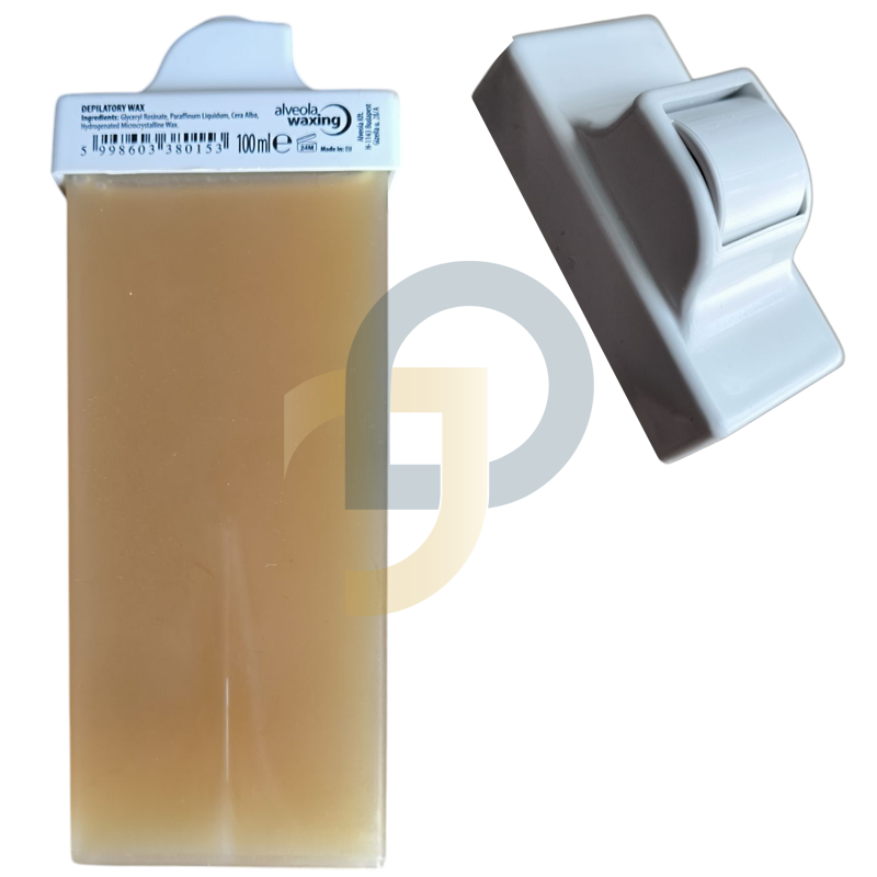 Alveola Szőrtelenítő gyanta MIDI roll-on NATURAL közepes fejjel 100 ml