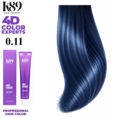 K89 4D Color Experts professzionális hajfesték 0.11 Blue