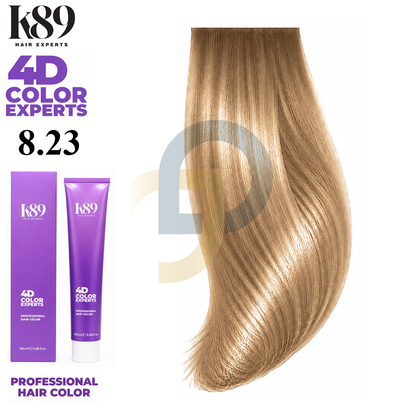 K89 4D Color Experts profesionálna farba na vlasy 8.23