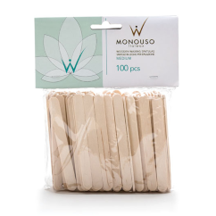 ITALWAX dřevěná kosmetická špachtle střední MEDIUM 100 ks