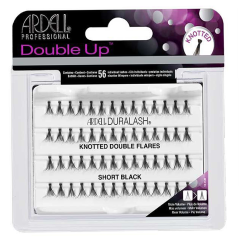 Ardell Double Up Knotted trsy zdvojené s uzlíkom Short Black - krátke
