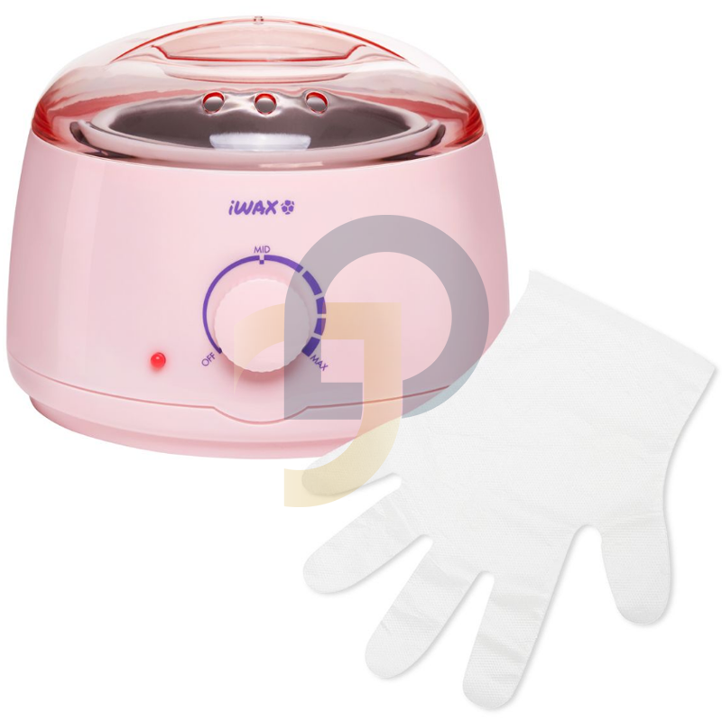 iWAX Szőrtelenítő viasz melegítő dobozban RÓZSASZÍN