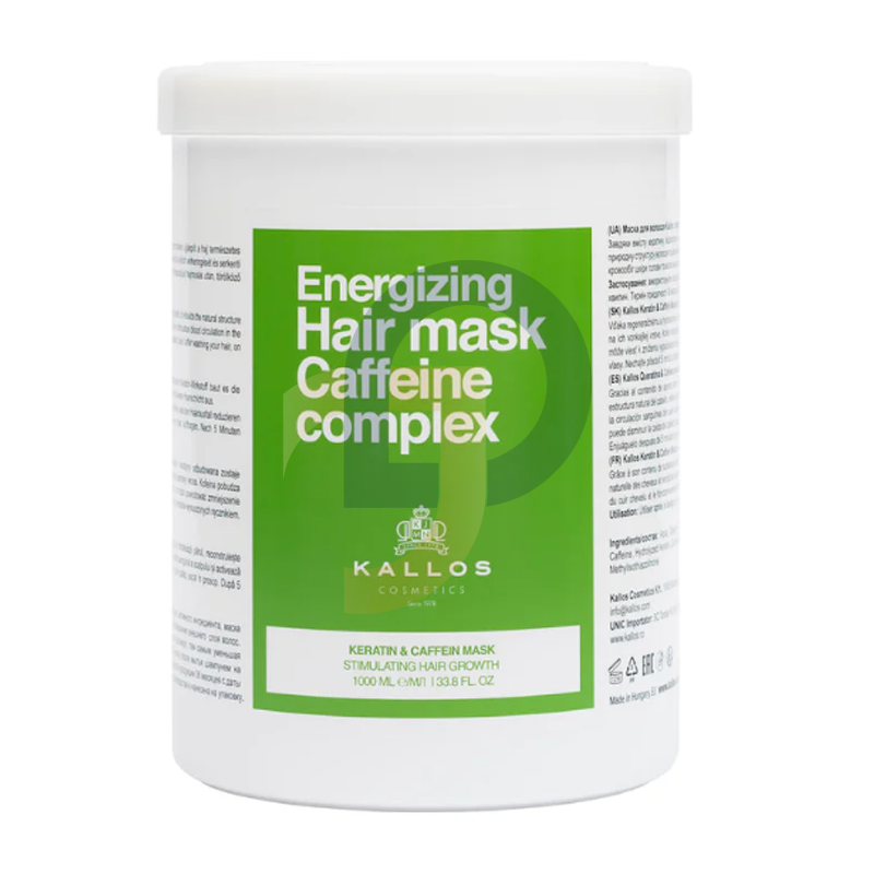 Kallos Keratin & Koffein Hajpakolás 1000 ml