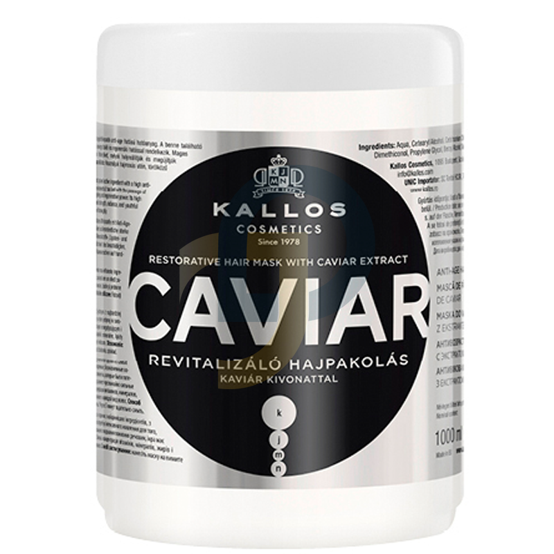 Kallos KJMN CAVIAR erősítő hajpakolás - kötet: 1000 ml