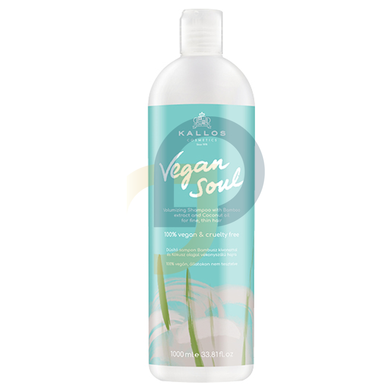 Kallos VEGAN Soul Volumizing šampon pro jemné a tenké vlasy 1000 ml