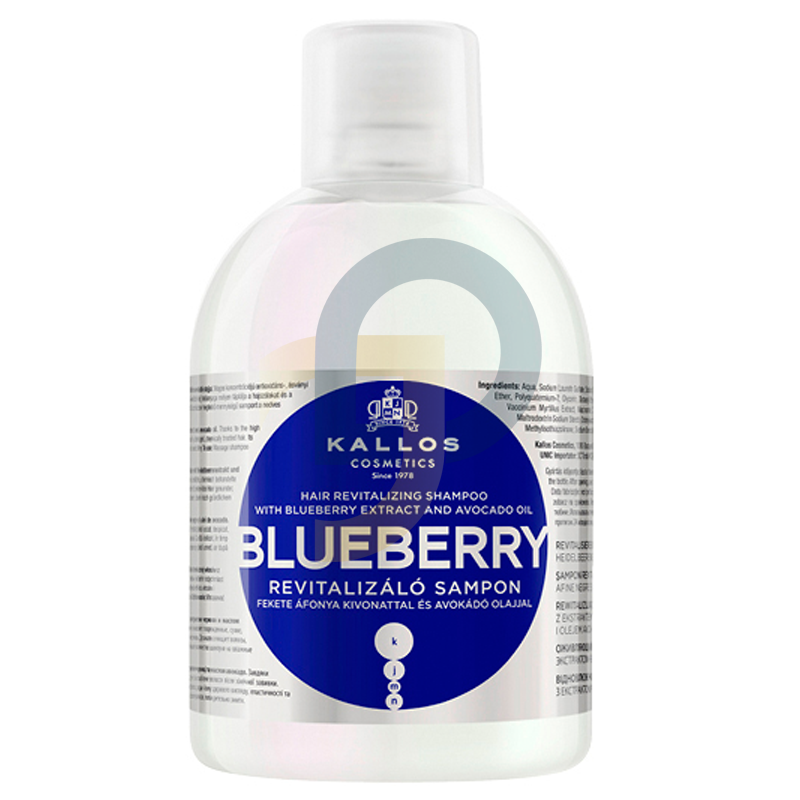 Kallos KJMN BLUEBERRY hajsampon 1000 ml Kallos KJMN BLUEBERRY hajsampon 1000 ml