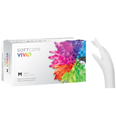 Nitril kesztyű Soft Care VIVID WHITE 100 db