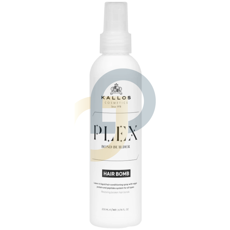 Kallos Plex Bond Builder hajban maradó folyékony hajápoló spray növényi protein és peptid komplex-szel
