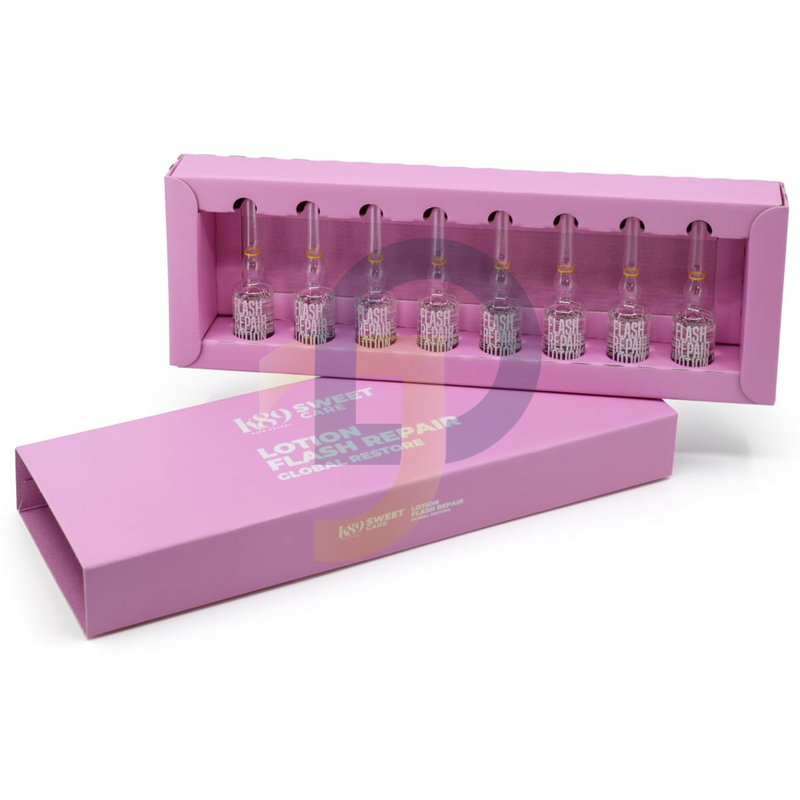 K89 Sweet Care Flash REPAIR Lotion Tápláló ampullák hajra - kötet: 8 x 8,3 ml K89 Sweet Care Flash REPAIR Lotion Tápláló ampullák hajra - kötet: 8 x 8,3 ml