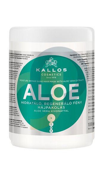 Kallos KJMN ALOE VERA hajpakolás - kötet: 1000 ml Kallos KJMN ALOE VERA hajpakolás - kötet: 1000 ml