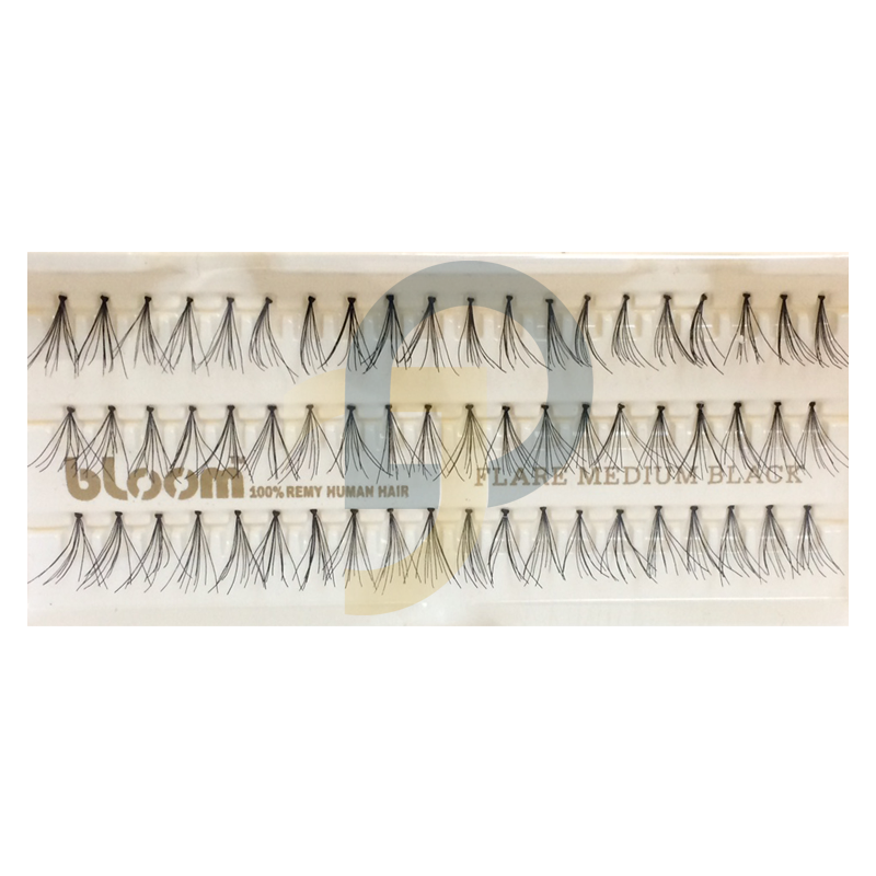 Trsy BLOOM Flare Medium Black - stredne dlhé čierne
