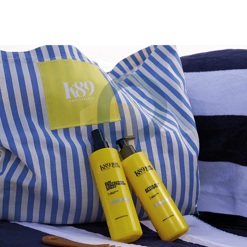 K89 SUN CARE Letní set vlasové péče + plážová taška jako DÁREK