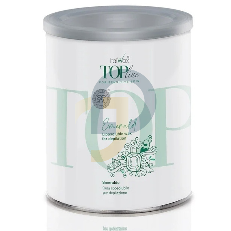 ItalWax Top Line gyantázó viasz konzervdobozban – EMERALD 800 ml