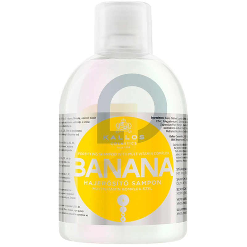 kallos KJMN sampon banán kivonattal és multivitamin komplex-szel 1000 ml