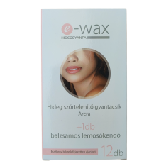e-WAX Studený vosk na obličej 12ks + 1x utěrka