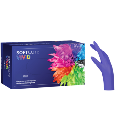 Nitril kesztyű Soft Care VIVID BLUE 100 db