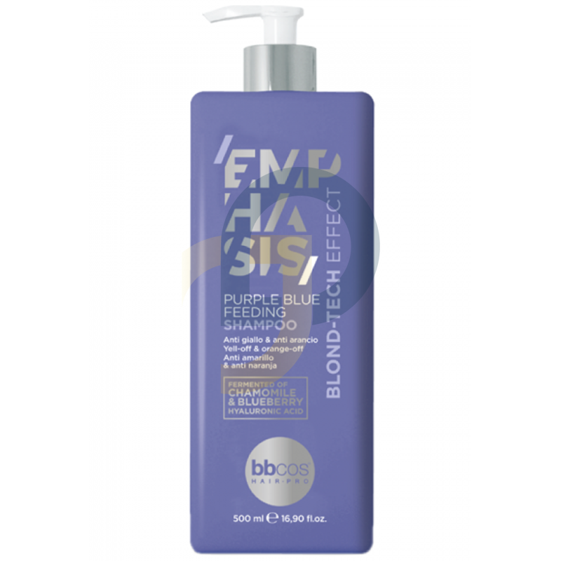 BBcos Emphasis Blond Tech Effect Purple Blue Feeding šampon 500 ml BBcos Emphasis Blond Tech Effect Purple Blue Feeding šampon 500 ml