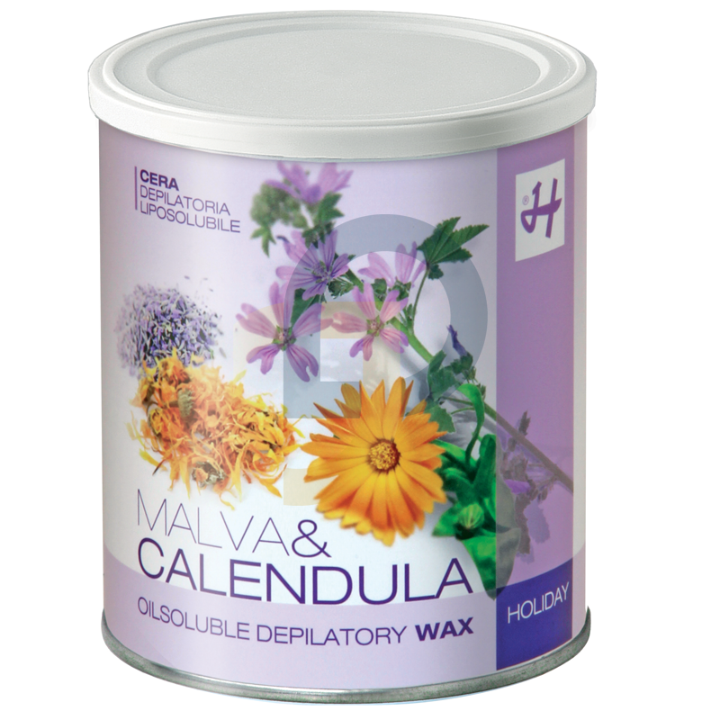 HOLIDAY Liposoluble Hipoallergén szőrtelenítő gyanta Malva & Calendula - kötet: 800 ml