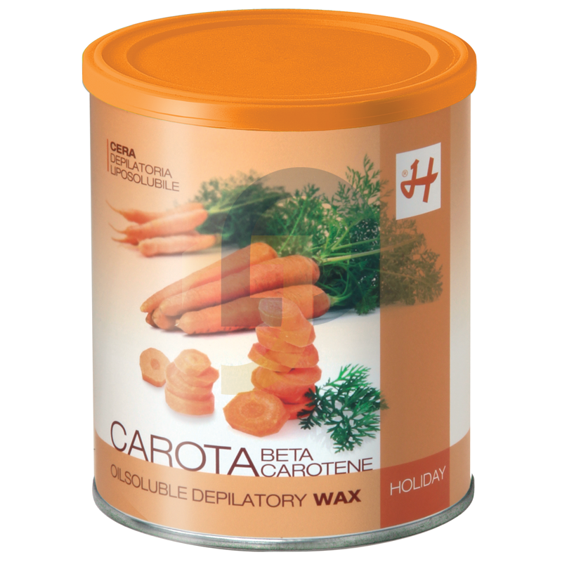 HOLIDAY Liposoluble Hipoallergén szőrtelenítő gyanta CARROT - kötet: 800 ml