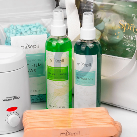 Mixepil Sada na depiláciu Oil SPA Ritual SANDALWOOD
