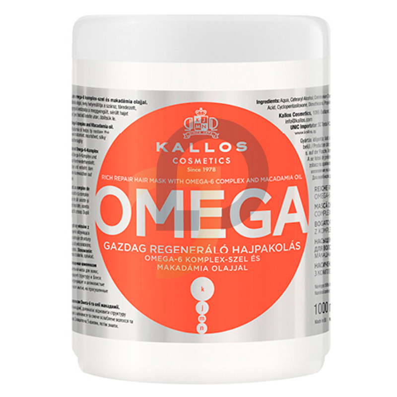 Kallos KJMN OMEGA hajpakolás - kötet: 1000 ml Kallos KJMN OMEGA hajpakolás - kötet: 1000 ml