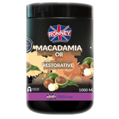 Ronney MACADAMIA Oil Posilující maska na slabé a suché vlasy 1000 ml