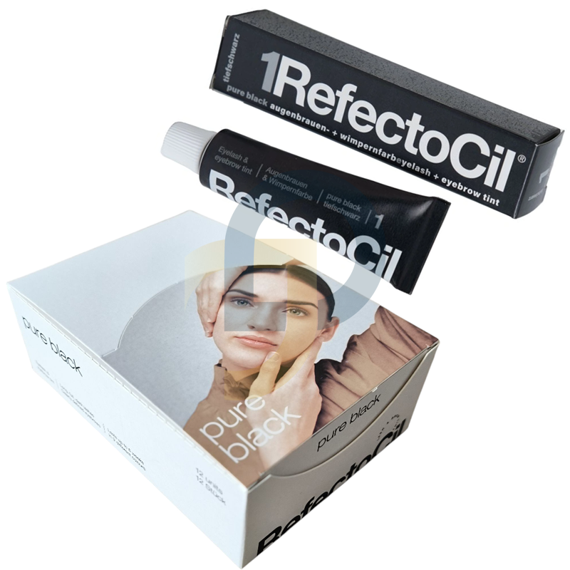 RefectoCil szemöldökfesték Fekete 1. szám, 12 db / 1 csomag