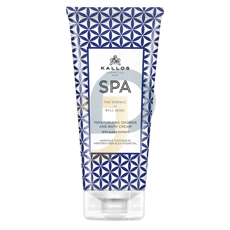 Kallos SPA hidratáló tusfürdő és fürdőkrém algakivonattal 200 ml
