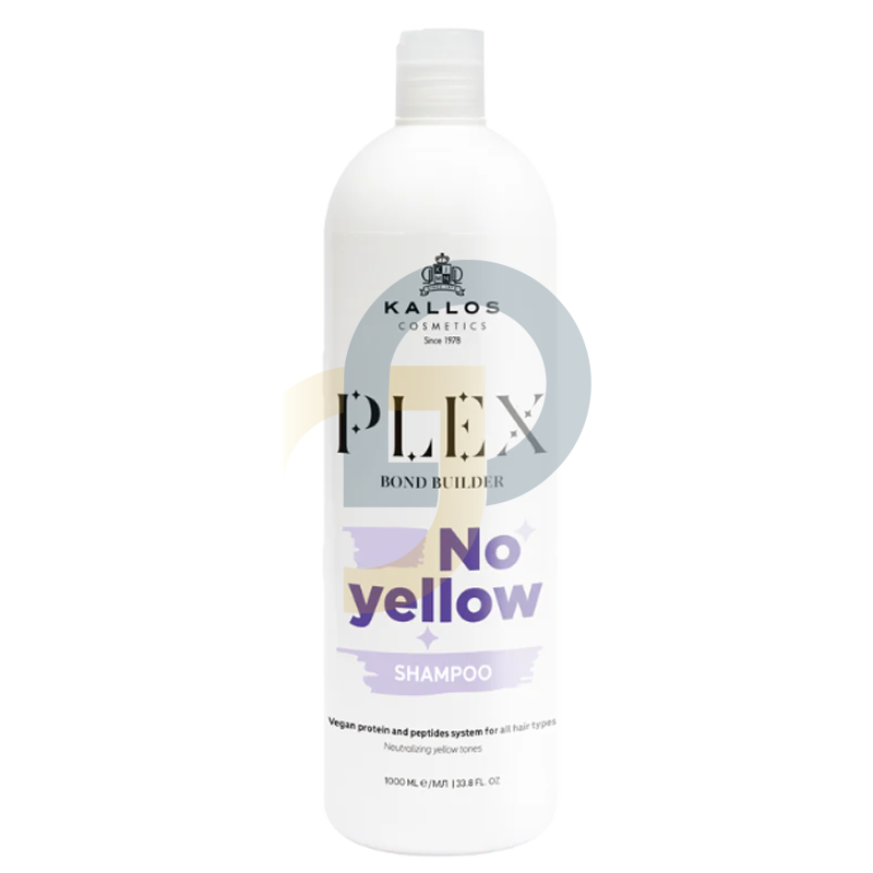Plex Bond Builder NO YELLOW sampon a sárga tónusok ellen, növényi proteinnel és peptid komplex-szel - kötet: 1000 ml