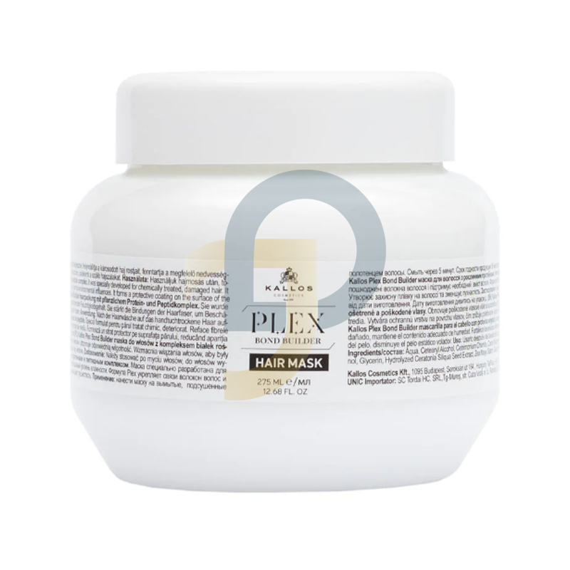Kallos Plex Bond Builder hajmaszk protein és peptid komplexszel - kötet: 275 ml