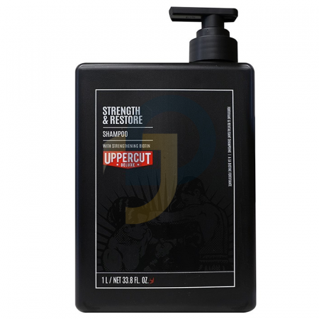 Uppercut Deluxe Strength & Restore sampon erős hajra - Termék volumene: 1000 ml