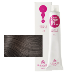 Kallos KJMN krémová farba na vlasy č. 6.1 Tmavá popolavá blond (Dark Ash Blond)