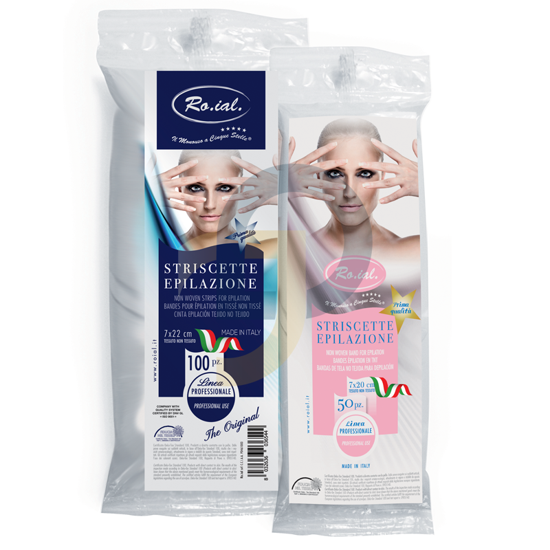 Ro.ial Szőrtelenítő papír 7x20 cm 100 db