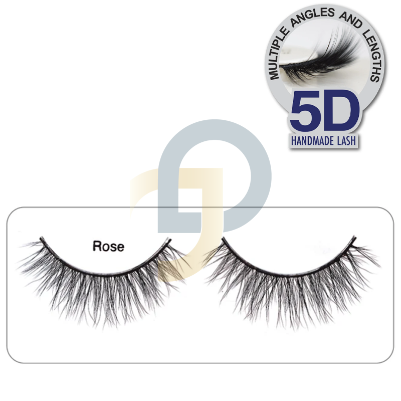 BLOOM 5D Faux Mink umelé mihalnice - Rose