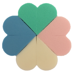 Hubka na make-up 4 ks v bal. srdce