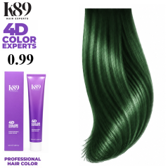 K89 4D Color Experts professzionális hajfesték 0.99 Green