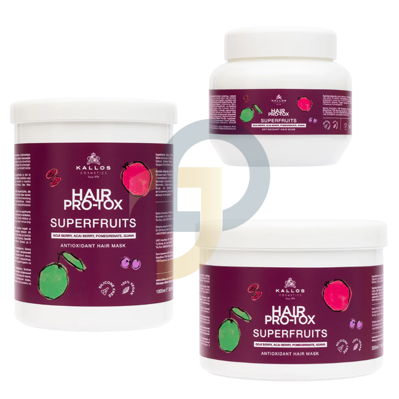 Kallos Hair PRO-TOX SUPERFRUITS antioxidáns hajpakolás Kallos Hair PRO-TOX SUPERFRUITS antioxidáns hajpakolás
