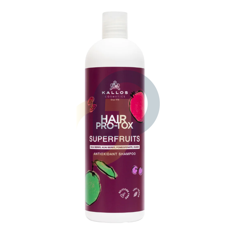 Kallos Hair PRO-TOX SUPERFRUITS antioxidáns hajsampon﻿ - kötet: 1000 ml