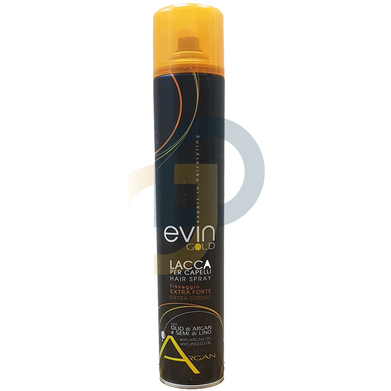 EVIN RHOSE Gold Argan Extra Strong lak na vlasy 500 ml