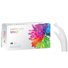 Nitrilové rukavice Soft Care VIVID WHITE 100 ks