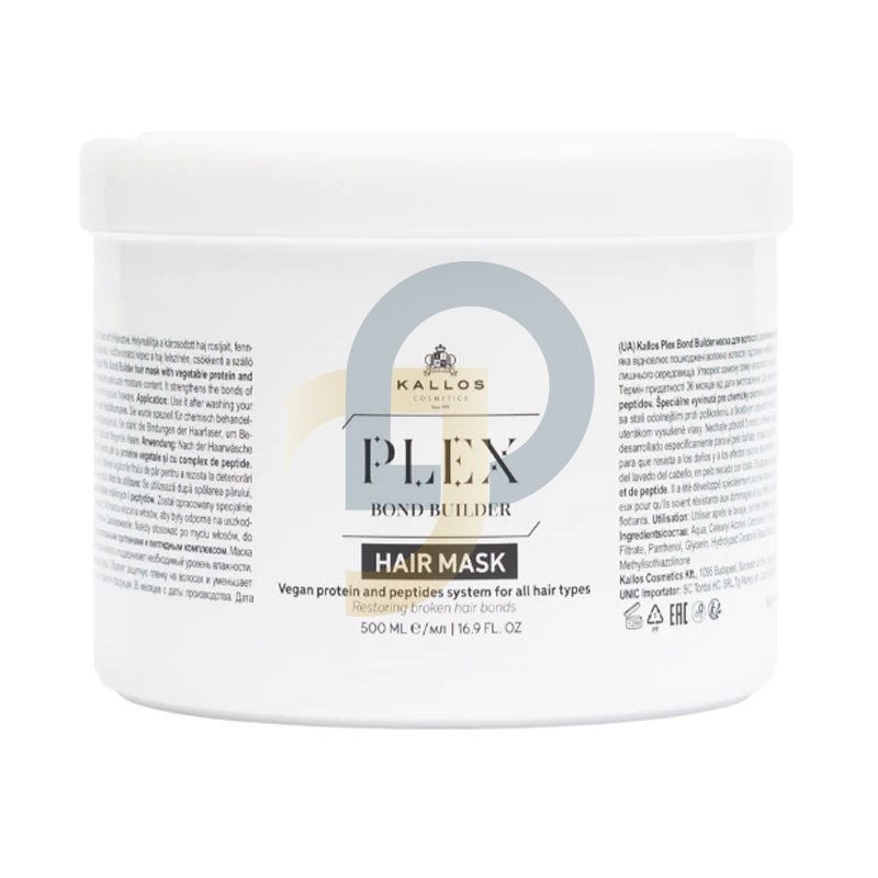 Kallos Plex Bond Builder hajmaszk protein és peptid komplexszel - kötet: 500 ml Kallos Plex Bond Builder hajmaszk protein és peptid komplexszel - kötet: 500 ml