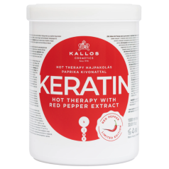 Kallos KERATIN &  PEPPER hajpakolás 1000 ml