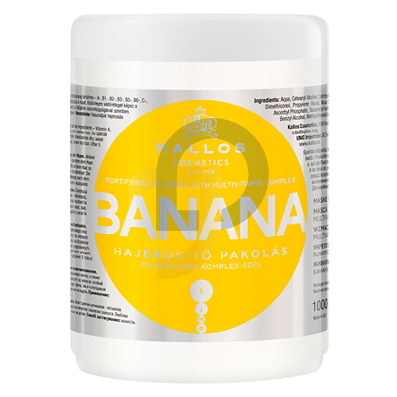 Kallos KJMN BANANA erősítő hajmaszk - kötet: 1000 ml