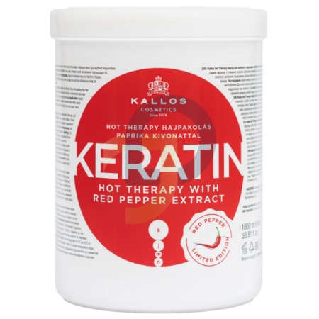 Kallos KERATIN &  PEPPER maska na vlasy 1000 ml