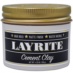 LAYRITE Cement Clay jílová pomáda na vlasy s matným vzhledem 120 g